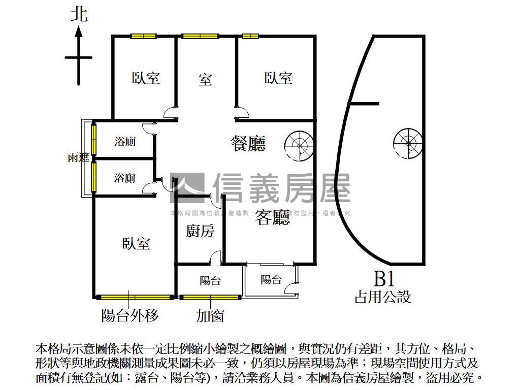 ★近惠文國小三房車位房屋室內格局與周邊環境
