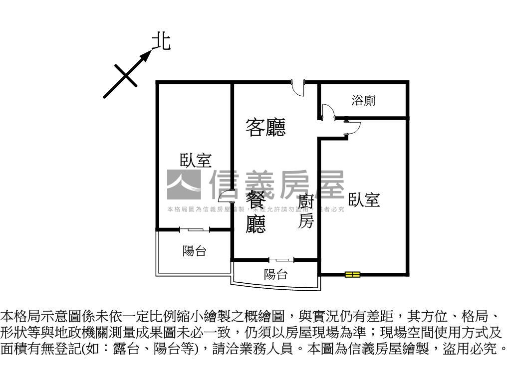大銪臻品大兩房平車房屋室內格局與周邊環境