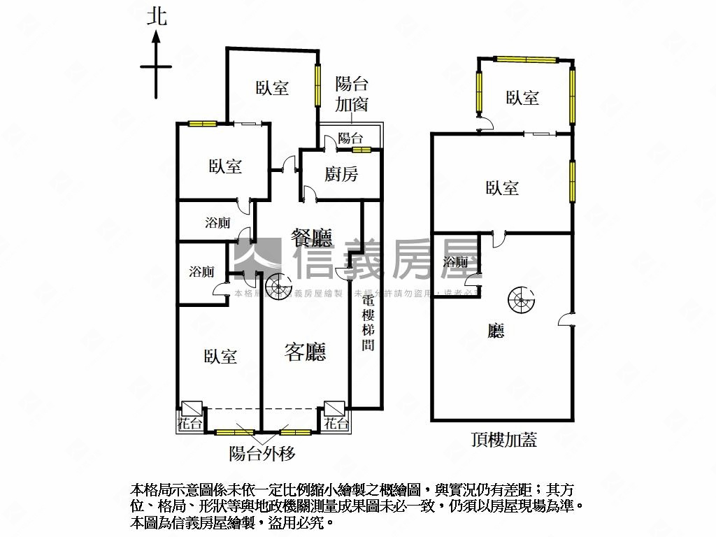 雙併海華電梯頂加房屋室內格局與周邊環境