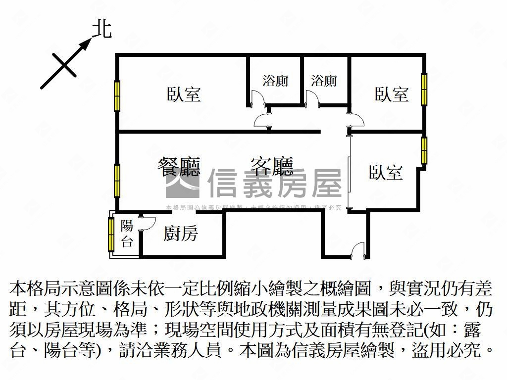 近三多商圈三房美宅房屋室內格局與周邊環境