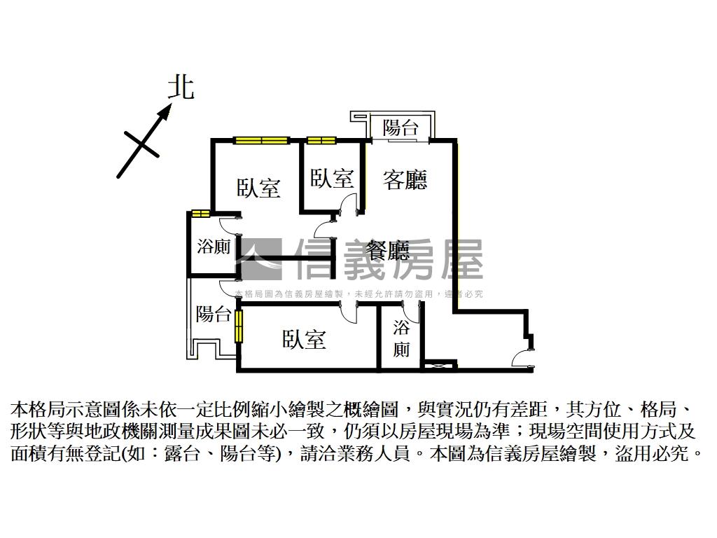 新潤花路舒適三房車位房屋室內格局與周邊環境