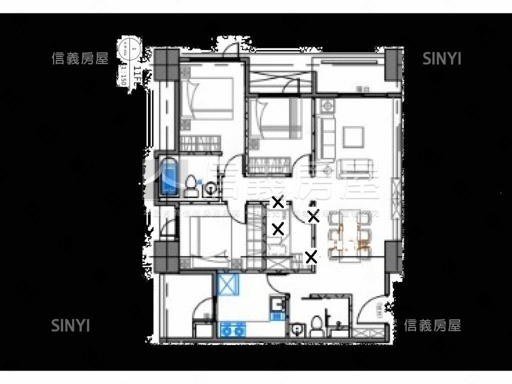 首笠民族西路Ｂ戶１１樓房屋室內格局與周邊環境