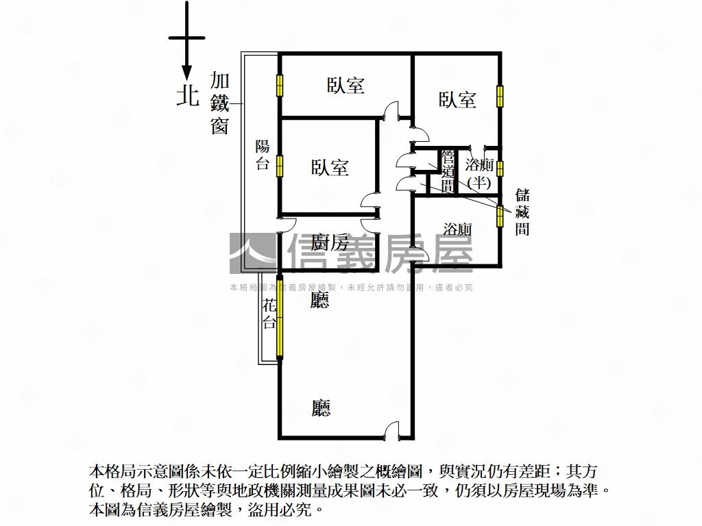 成功國宅高樓景觀３房房屋室內格局與周邊環境