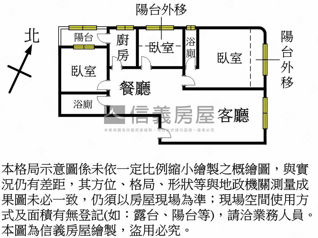 千萬內三房車位就看這間房屋室內格局與周邊環境
