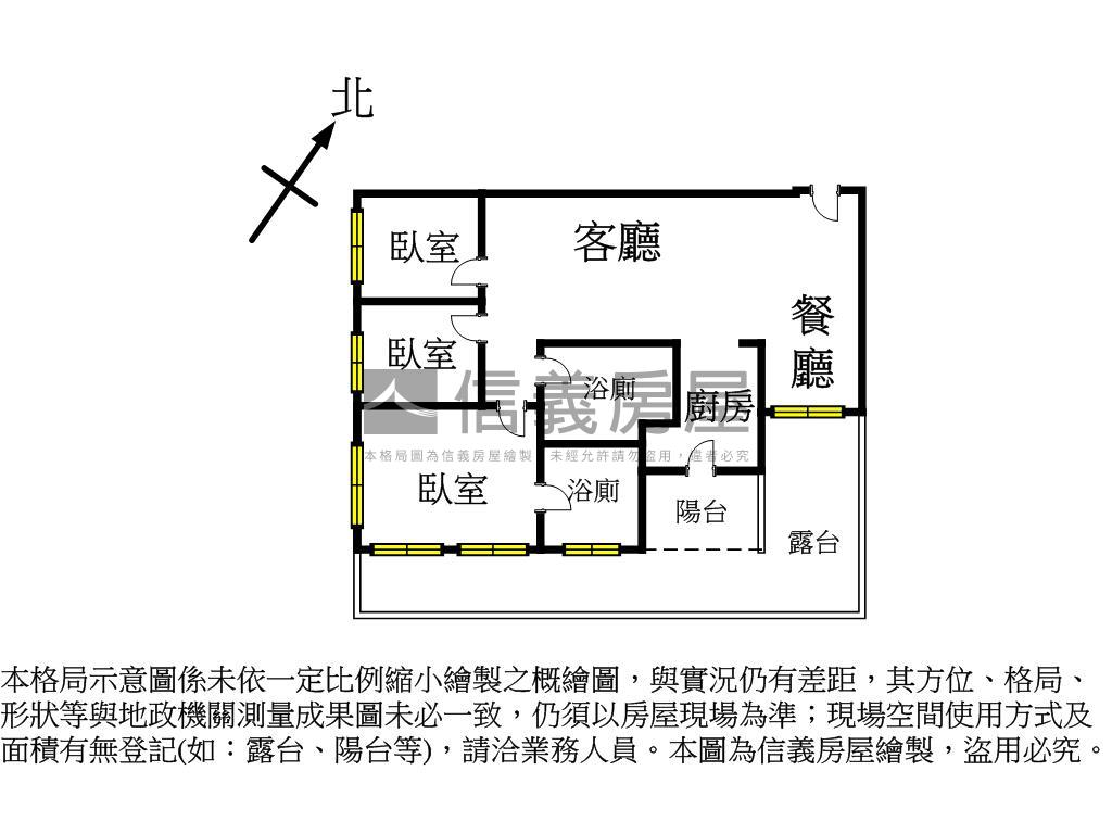 仰真三房兩衛浴＋平面車位房屋室內格局與周邊環境