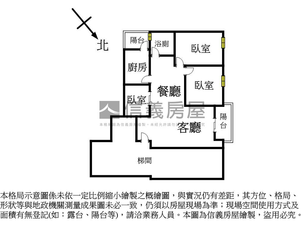 大陸工程山水畫樓三房房屋室內格局與周邊環境