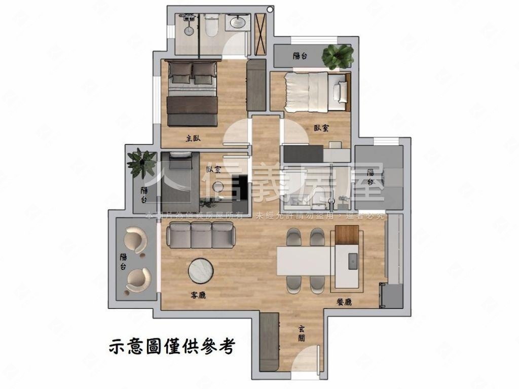 三登耘境房屋室內格局與周邊環境