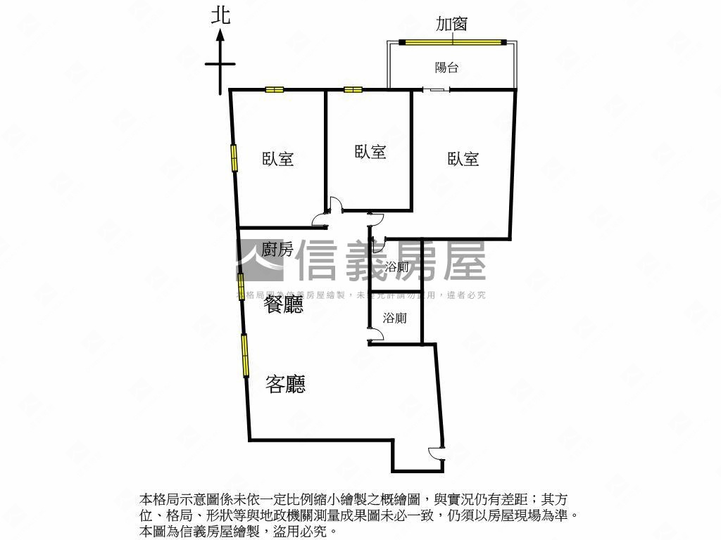 近中科凱薩花園三房車位房屋室內格局與周邊環境
