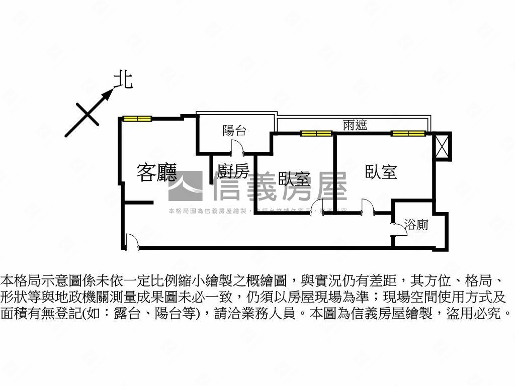 躍龍門．精緻兩房房屋室內格局與周邊環境