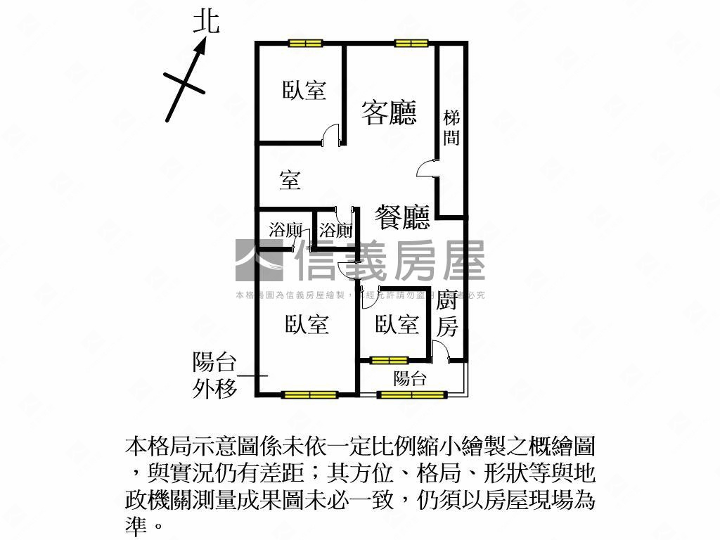 新天母三房車位房屋室內格局與周邊環境