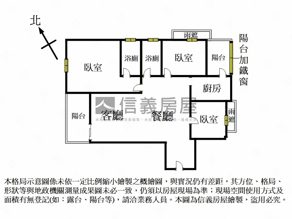近國民運動中心｜採光三房房屋室內格局與周邊環境