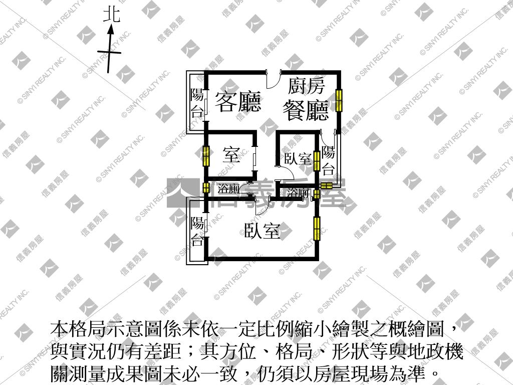 崇明學區電梯二房房屋室內格局與周邊環境