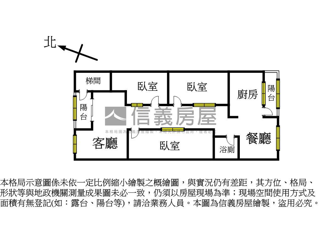 近捷運通風方正機能美寓房屋室內格局與周邊環境