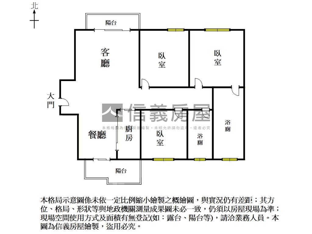 文海硯｜樹梢綠意三房平車房屋室內格局與周邊環境
