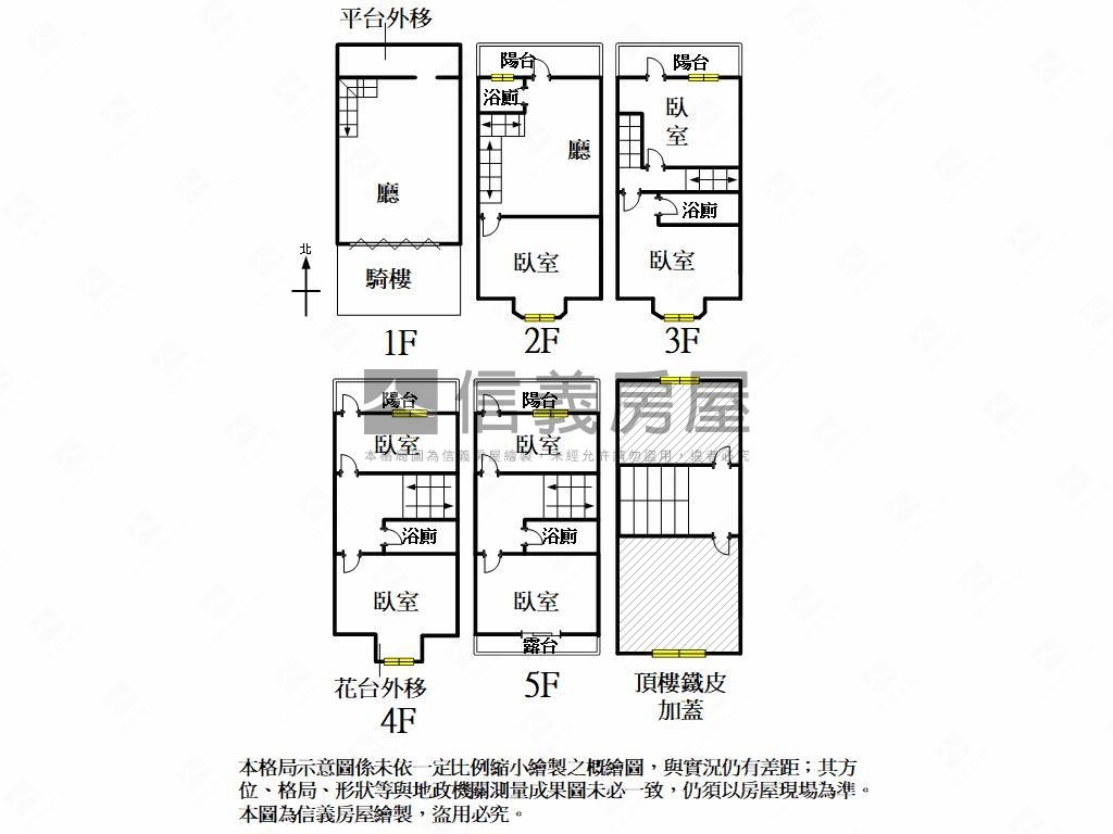 明誠二路正五樓店面房屋室內格局與周邊環境