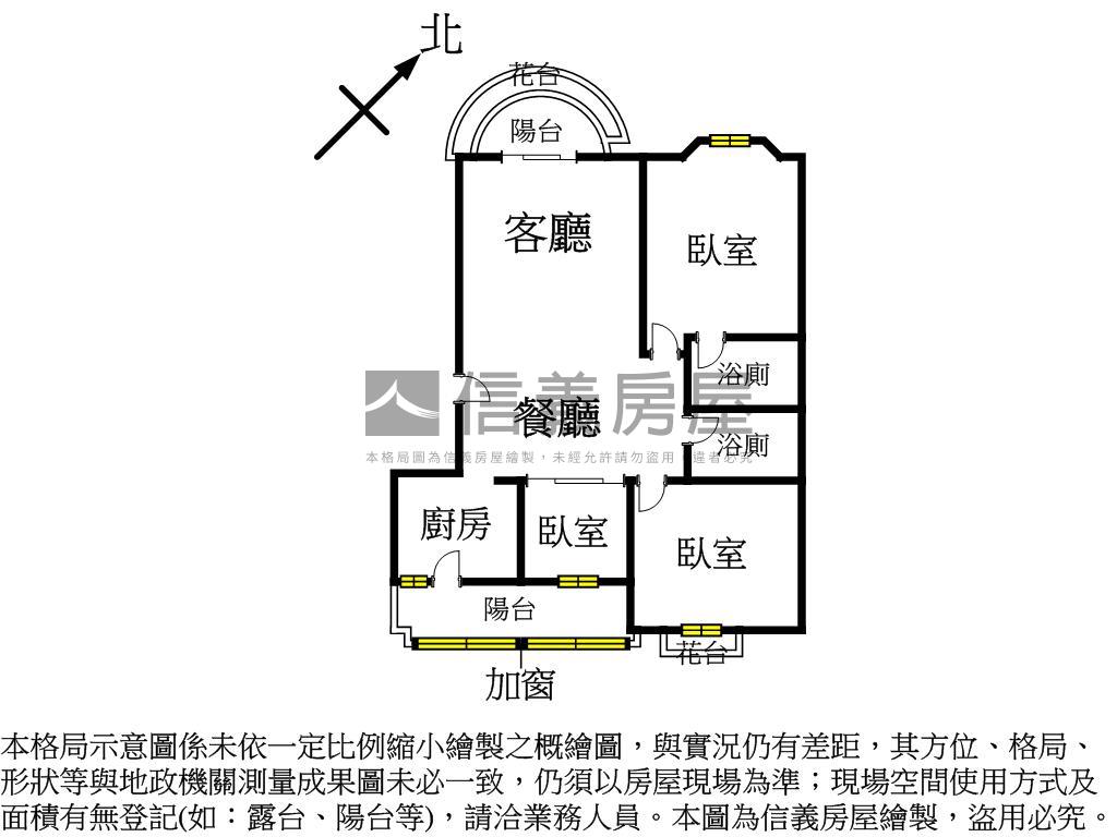 圓山巴黎美景３房珠寶盒房屋室內格局與周邊環境