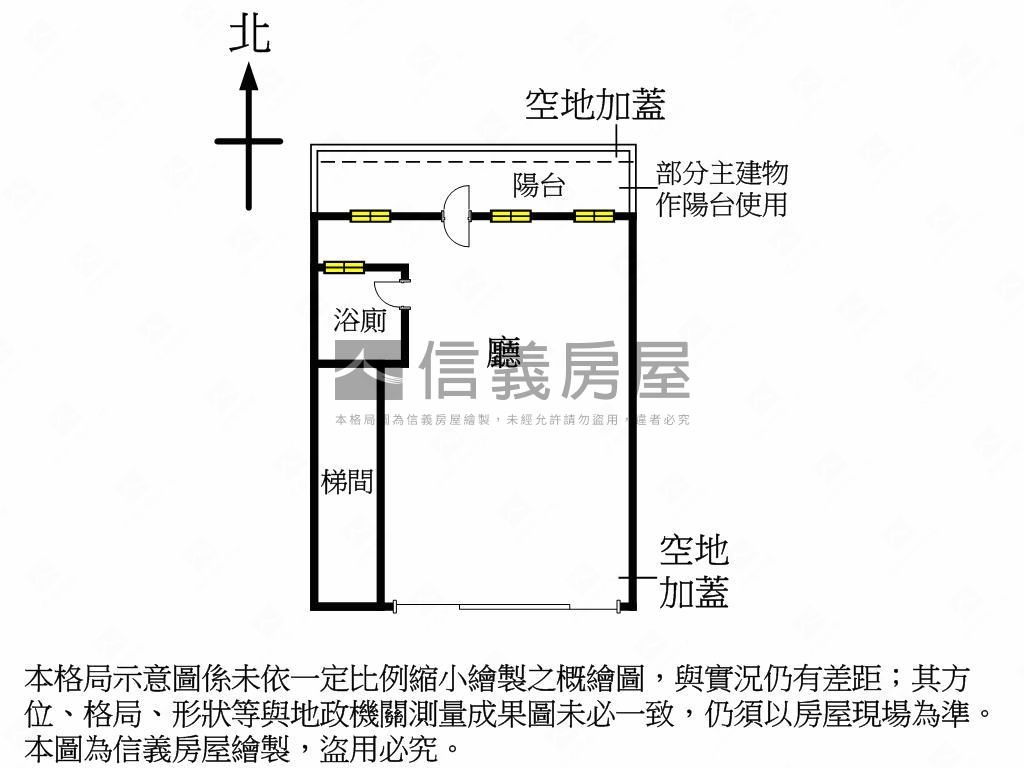 巷寬一樓大空間近力行市場房屋室內格局與周邊環境