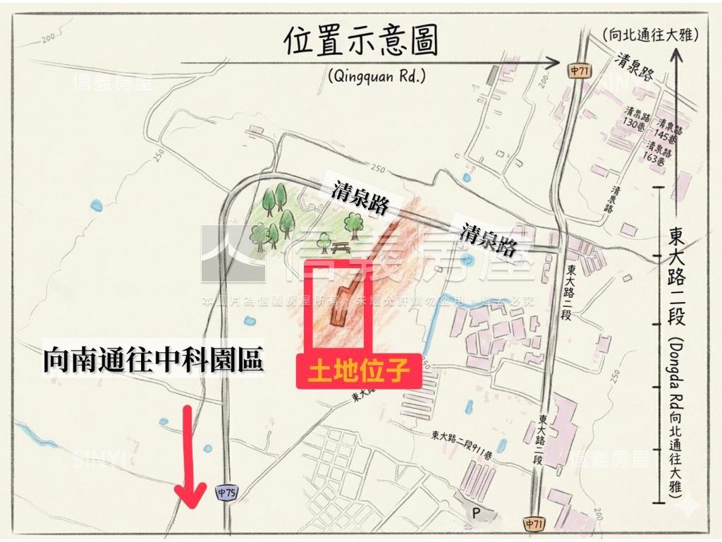 近中科台積電農地房屋室內格局與周邊環境