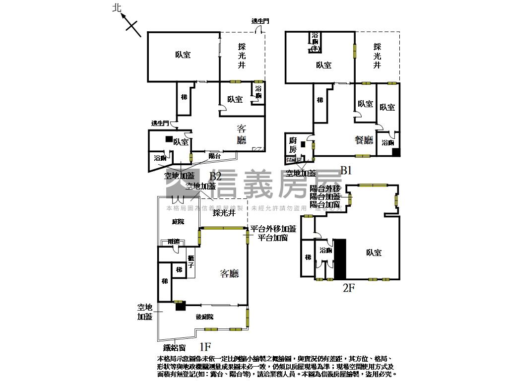 近興隆國小稀有庭院透天房屋室內格局與周邊環境