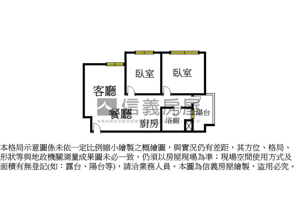 捷運府中邊間大兩房房屋室內格局與周邊環境