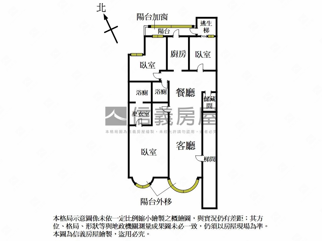 天母行義三房華廈附車位房屋室內格局與周邊環境