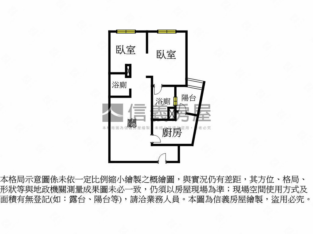 亞昕森中央高樓兩房車位房屋室內格局與周邊環境