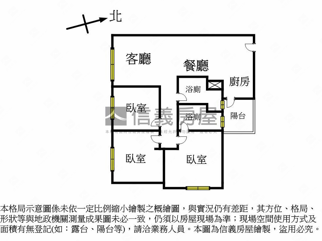 稀有朝西南上上謙三房平車房屋室內格局與周邊環境