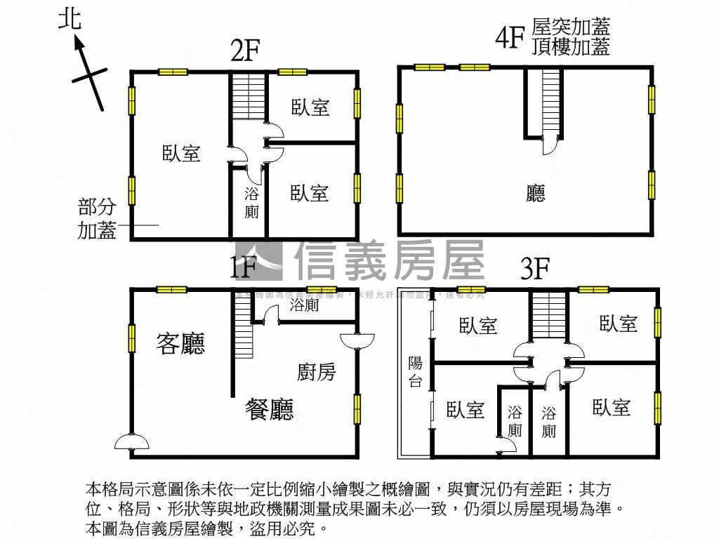 後院植栽大地坪透天房屋室內格局與周邊環境