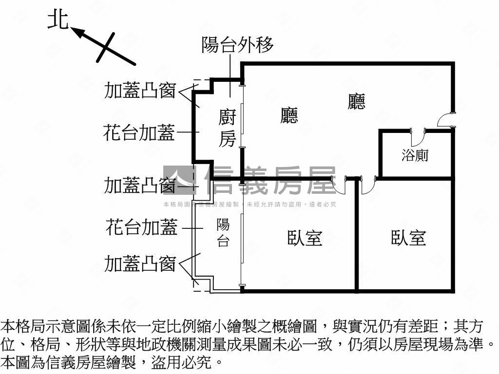 中和街廣陽世家電梯兩房喲房屋室內格局與周邊環境