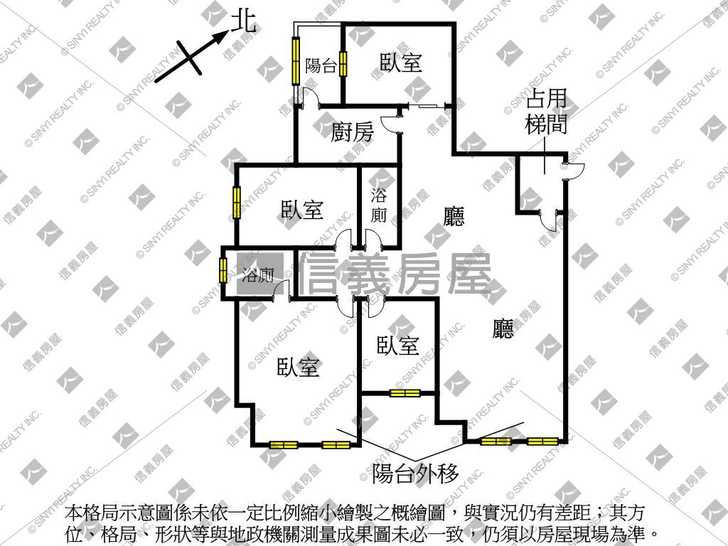 店長推薦。雙捷運電梯四房房屋室內格局與周邊環境