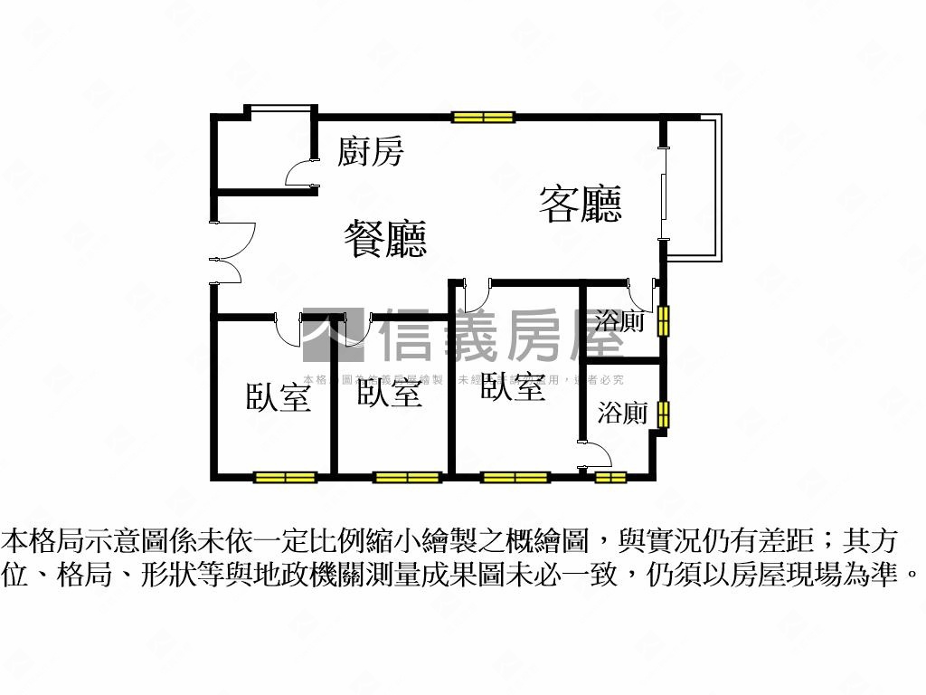 土城中央之星Ｂ９邊間三房房屋室內格局與周邊環境