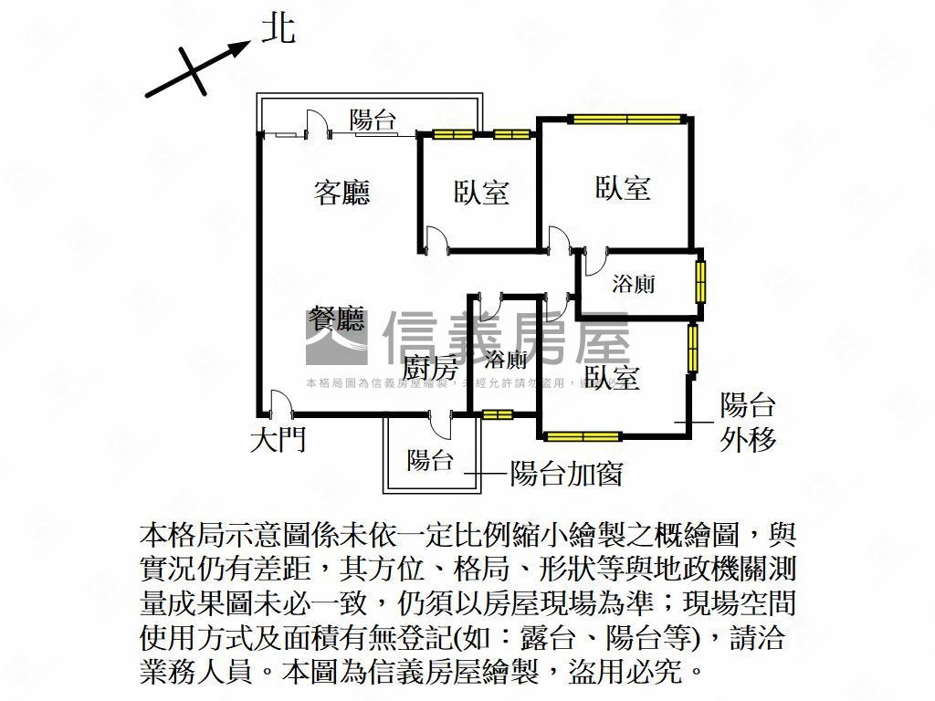 親親人子舒適三房房屋室內格局與周邊環境