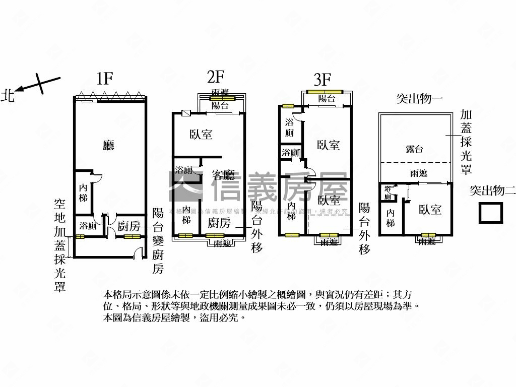 美學苑透天店面房屋室內格局與周邊環境