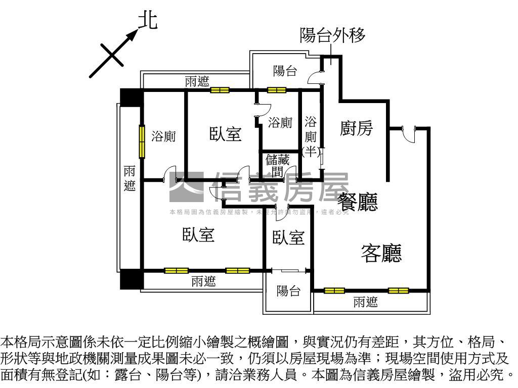 紐約花園雙主臥大三房房屋室內格局與周邊環境