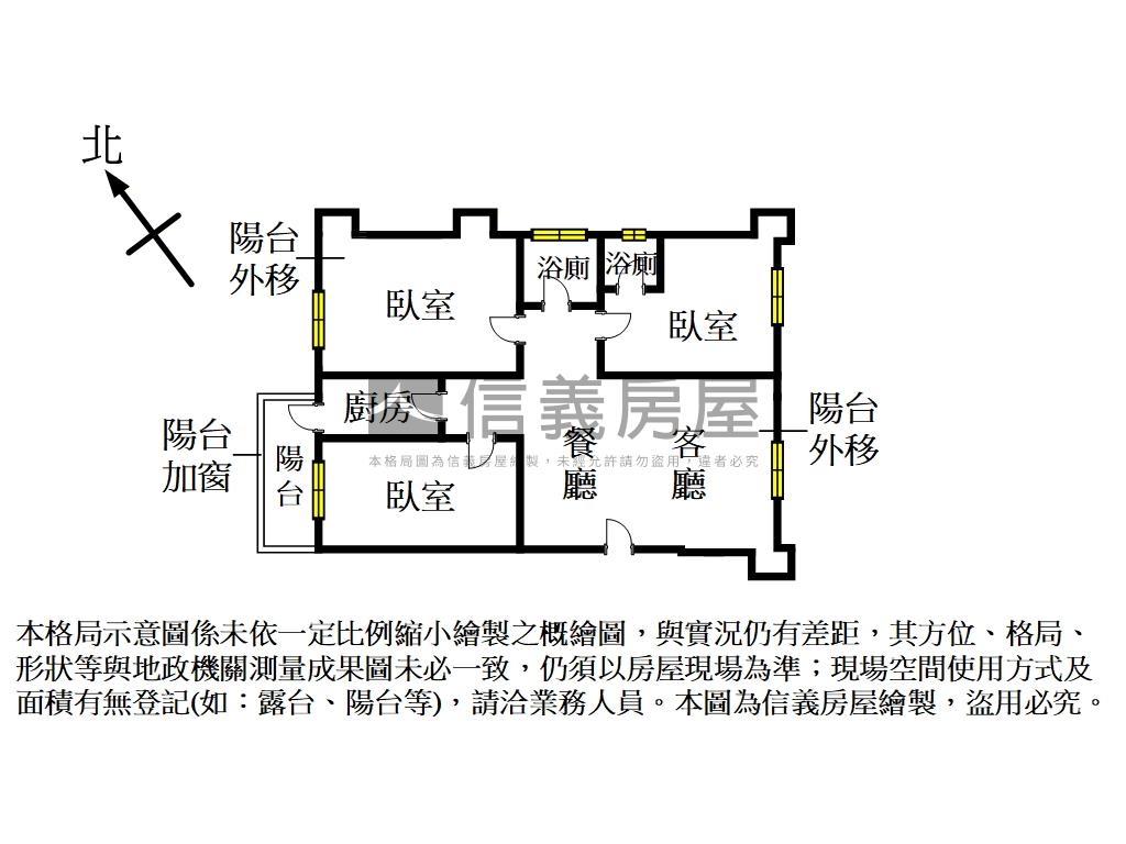 士林觀邸邊間三房車位房屋室內格局與周邊環境