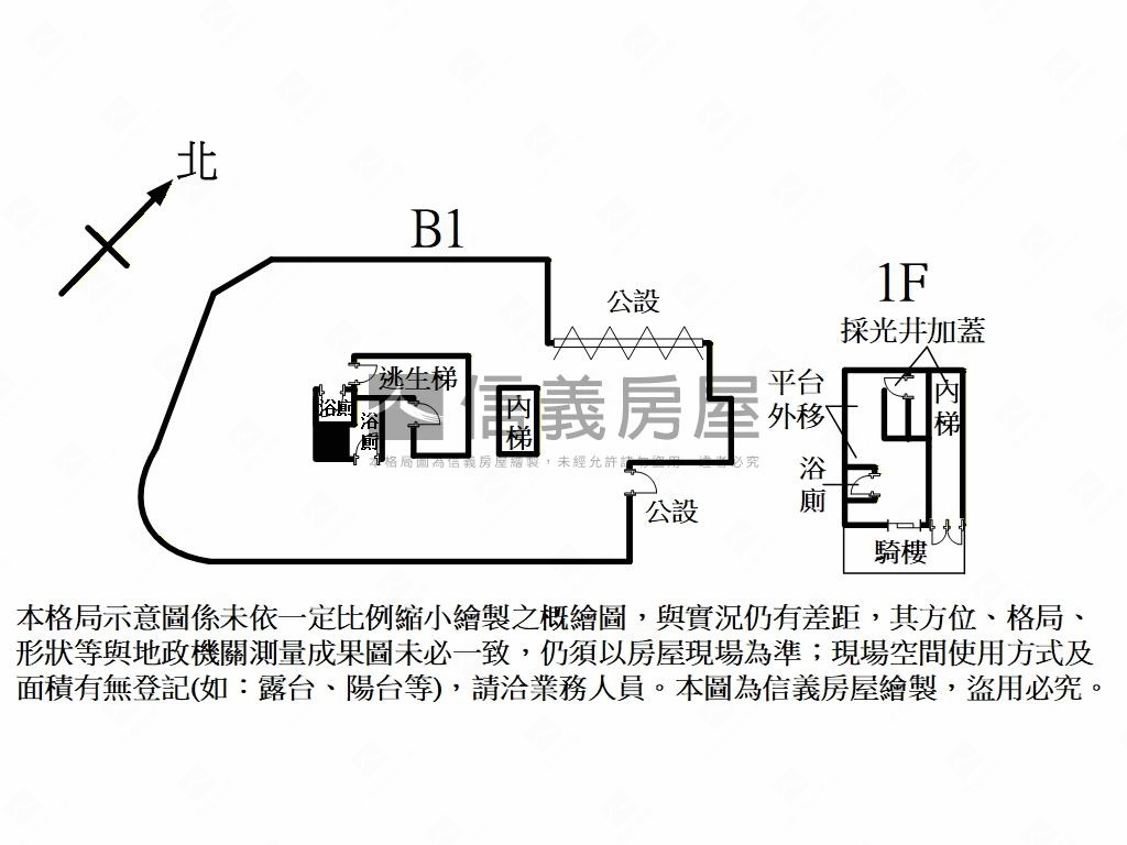 正圓通路穩定收租金店房屋室內格局與周邊環境