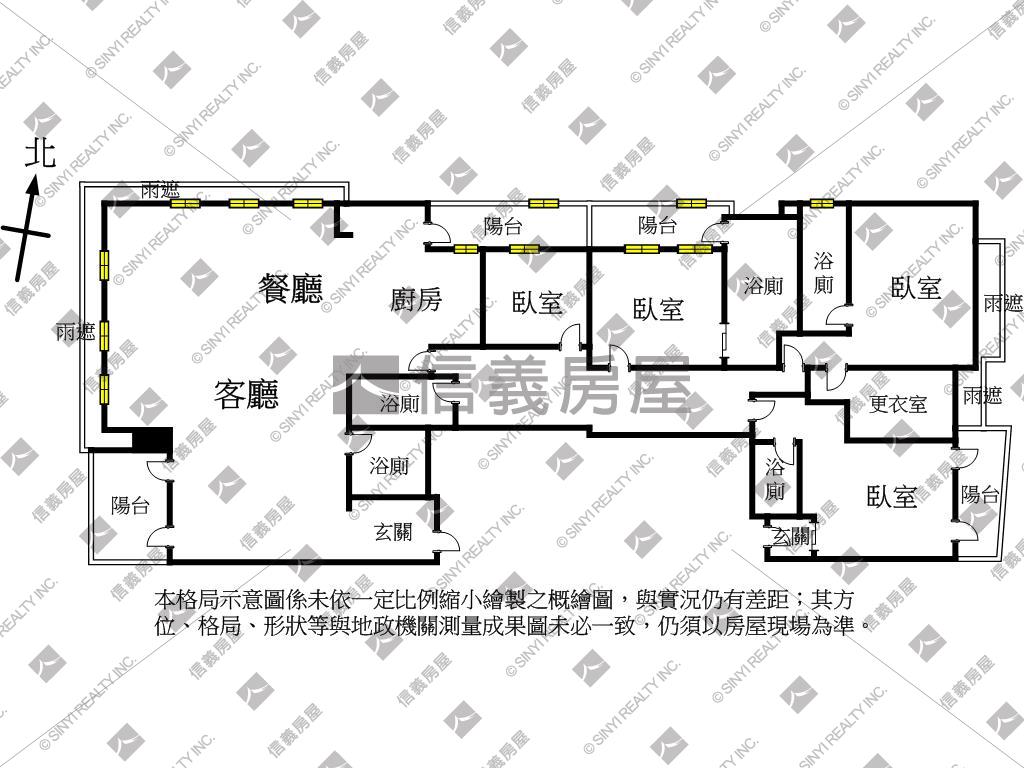 高樓美景。圓山一號院房屋室內格局與周邊環境