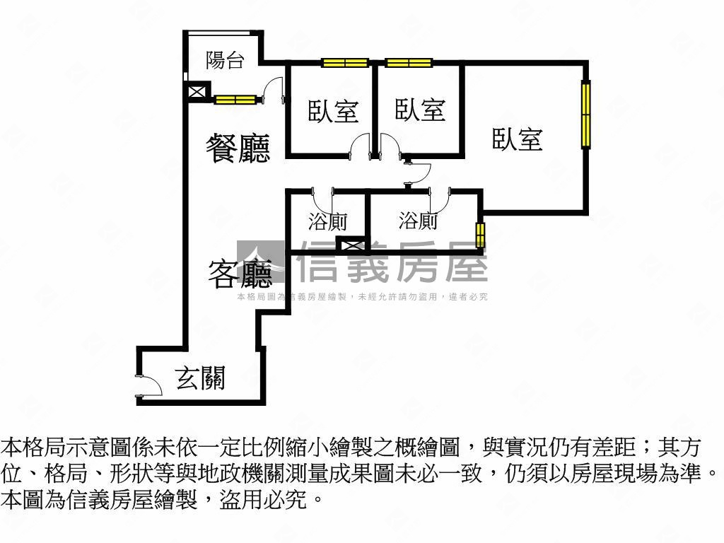 市政新銳Ａ７三房兩衛平車房屋室內格局與周邊環境