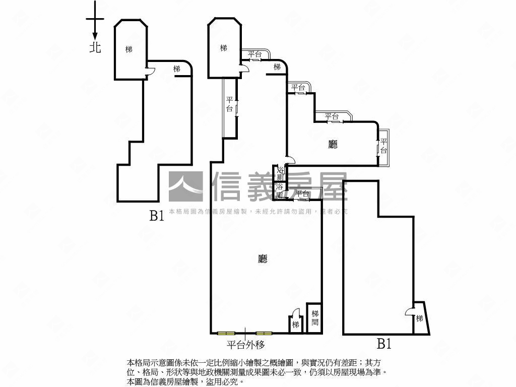 天母東路低調高雅金店面房屋室內格局與周邊環境