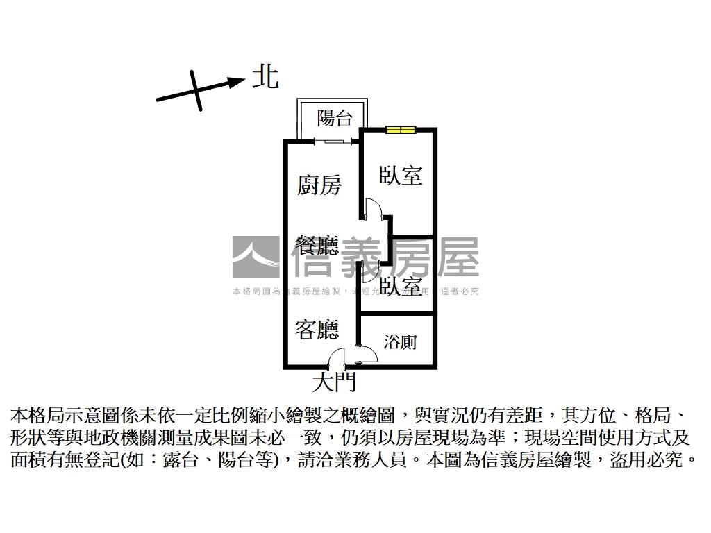 稀有全新交屋筑岳溫馨兩房房屋室內格局與周邊環境