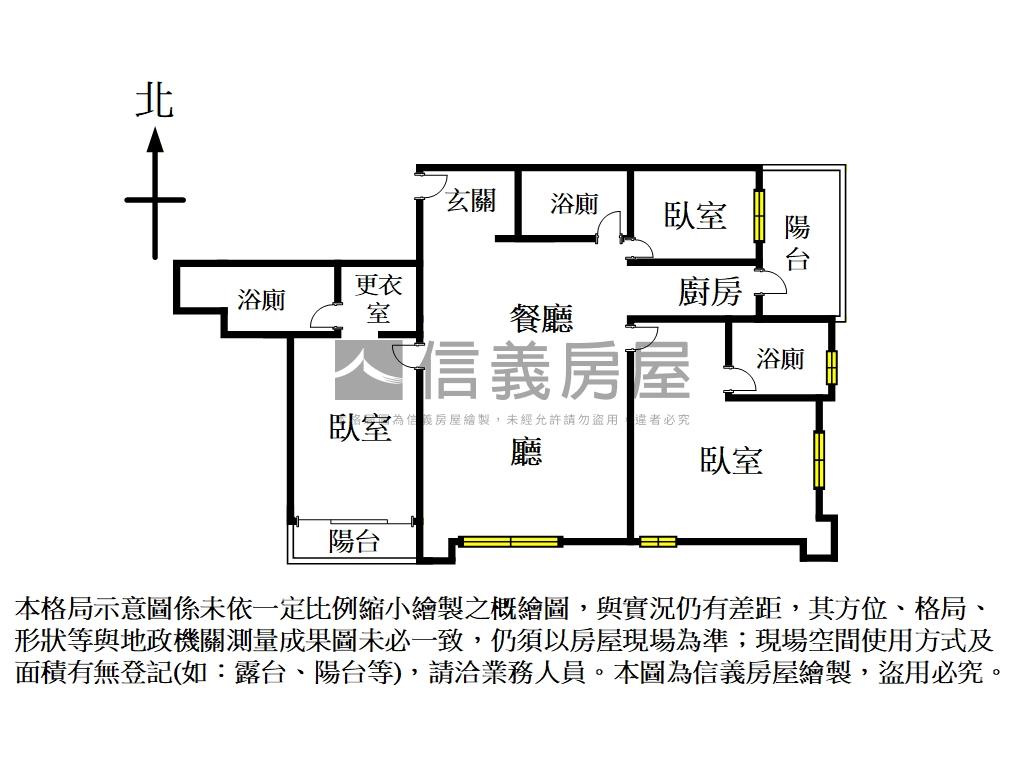 幸福公園三房三衛浴房屋室內格局與周邊環境