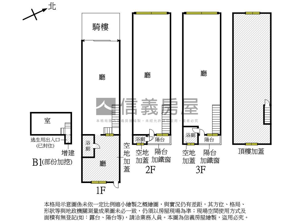 近台積電後勁正路透天店面房屋室內格局與周邊環境