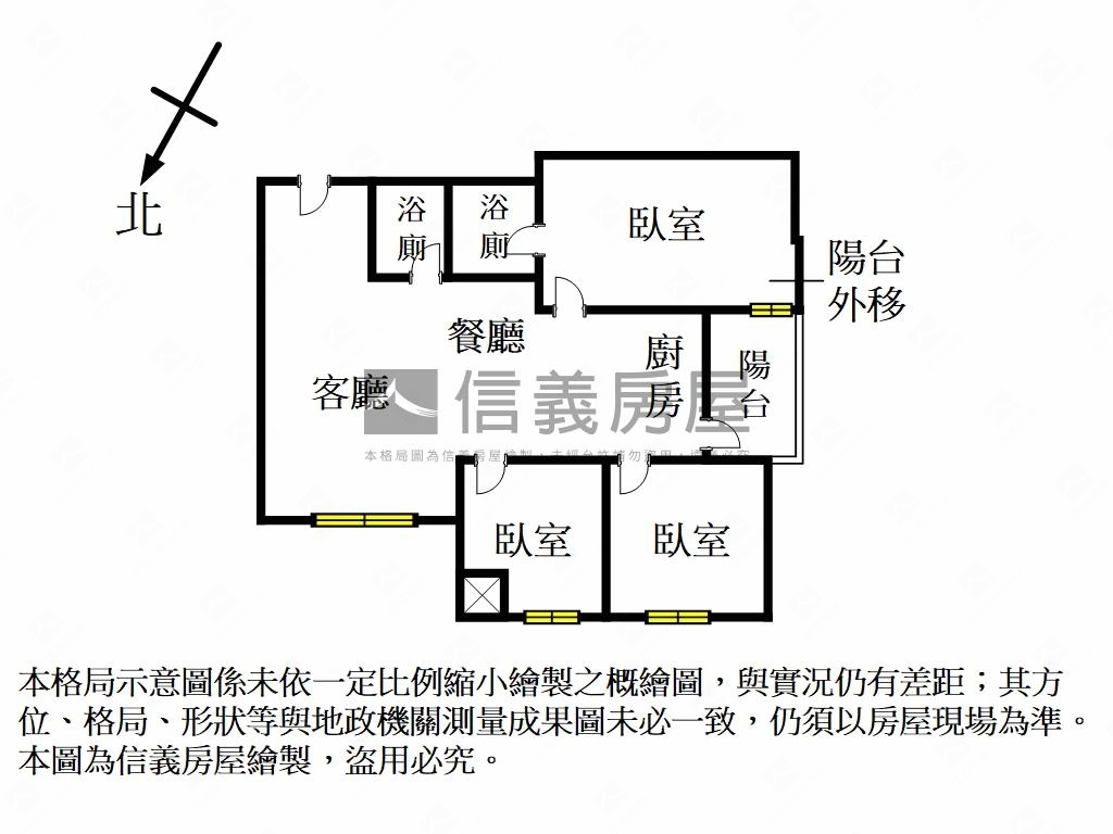 雷諾瓦溫馨三房車位房屋室內格局與周邊環境