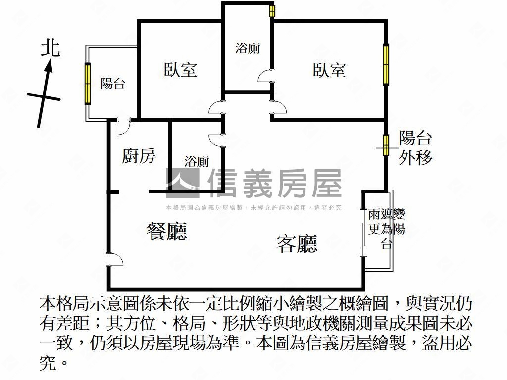 心天母寧靜質感大兩房車位房屋室內格局與周邊環境