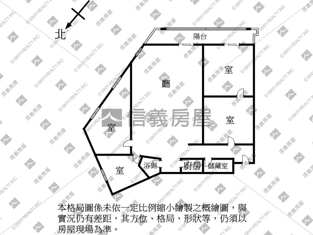 市府新寶大辦公室房屋室內格局與周邊環境