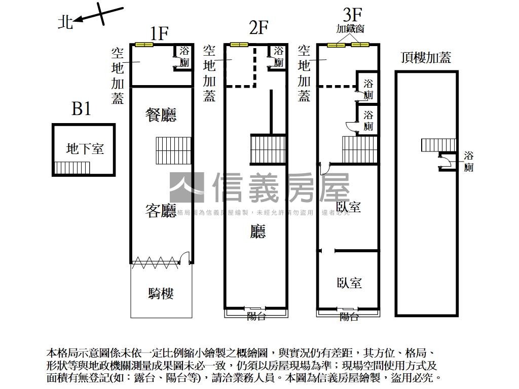 正忠明路上商用透天店面房屋室內格局與周邊環境