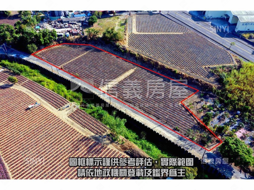 義大二路旁千坪農地房屋室內格局與周邊環境