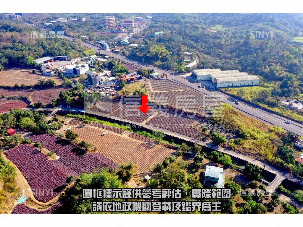 義大二路旁千坪農地房屋室內格局與周邊環境