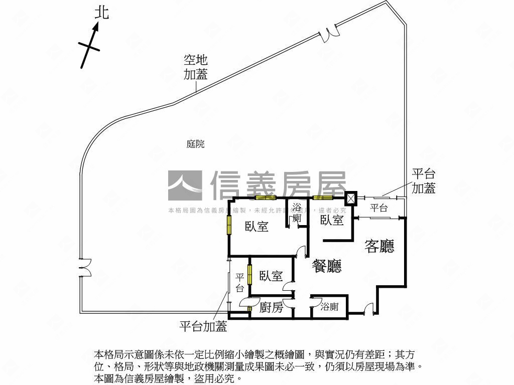 近林蔭步道稀有大庭院戶房屋室內格局與周邊環境