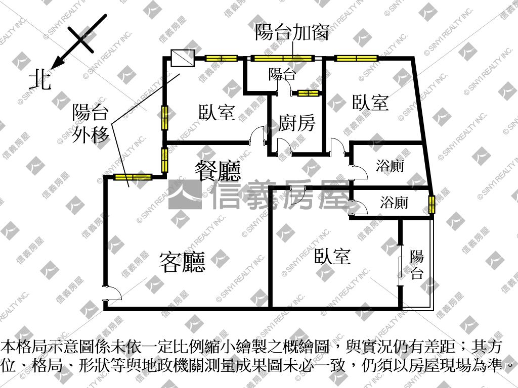 近永安捷運電梯三房房屋室內格局與周邊環境